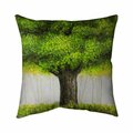 Begin Home Decor 26 x 26 in. Big Green Tree-Double Sided Print Indoor Pillow 5541-2626-LA84